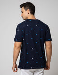 T Zone Short Sleeve T-Shirt Fullprint Aop Pocket Origami