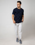 T Zone Short Sleeve T-Shirt Fullprint Aop Pocket Origami