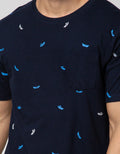 T Zone Short Sleeve T-Shirt Fullprint Aop Pocket Origami