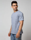 T Zone Short Sleeve T-Shirt Fullprint Aop Pocket Origami