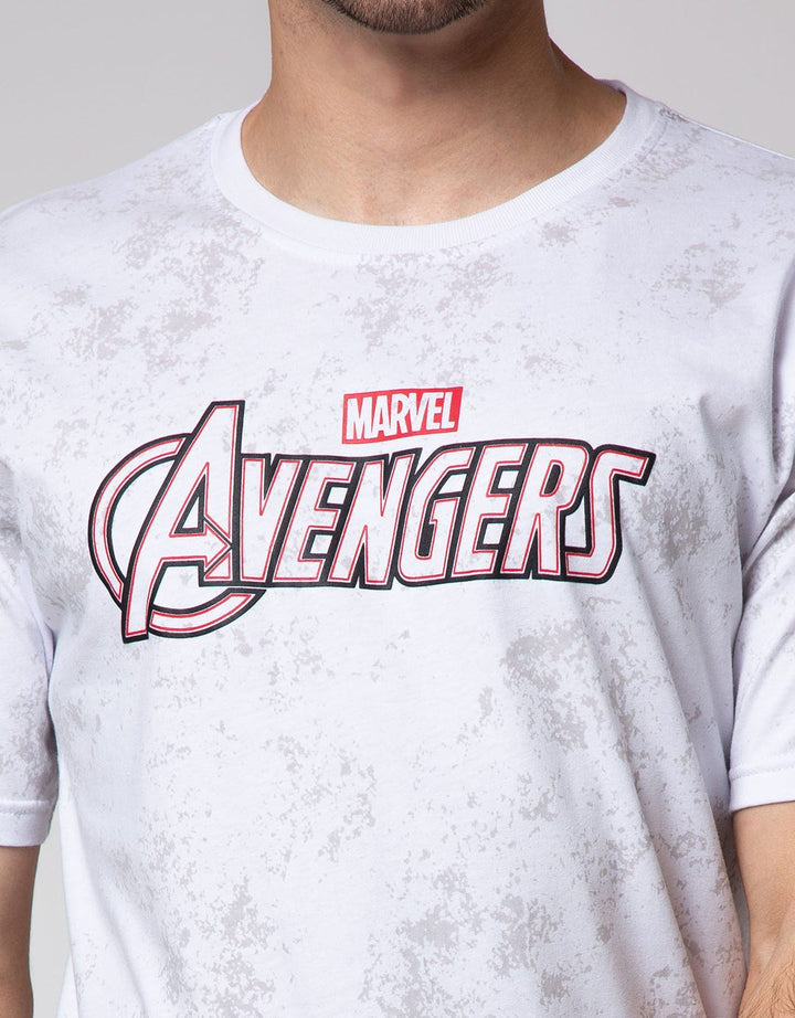 Marvel Avengers Font Short Sleeve T-Shirt