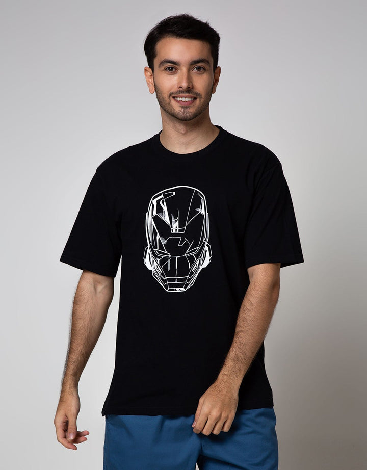 Marvel Iron Man Comic Print Short Sleeve T-Shirt
