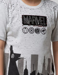 Marvel Avengers Sequins CityShort Sleeve T-Shirt