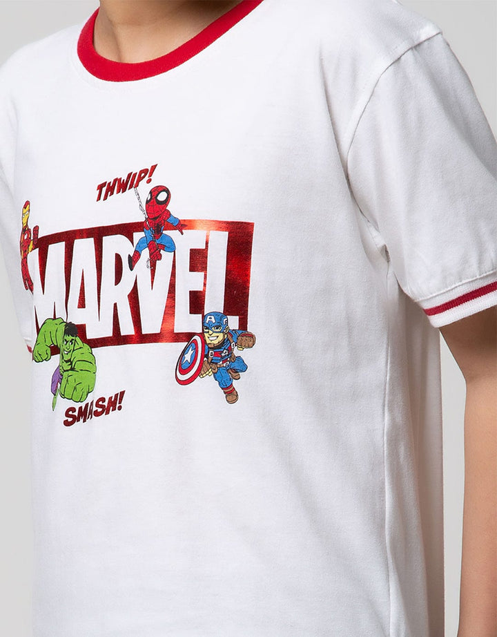 Marvel Avengers Smash Foil Short Sleeve T-Shirt