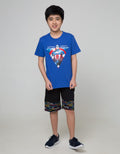 Marvel Avengers Captain America Triangle Fullprint Short Sleeve T-Shirt