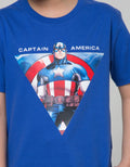 Marvel Avengers Captain America Triangle Fullprint Short Sleeve T-Shirt