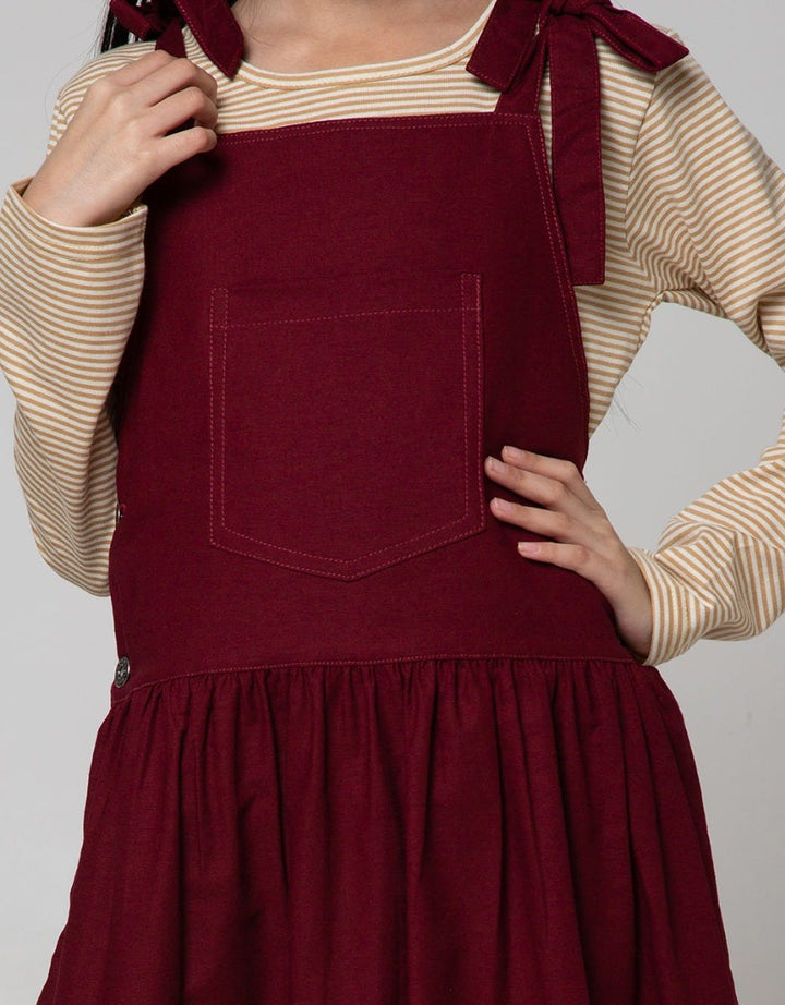 Nevada Kids Overall Midi Skirt With Long Sleeve Shirt 