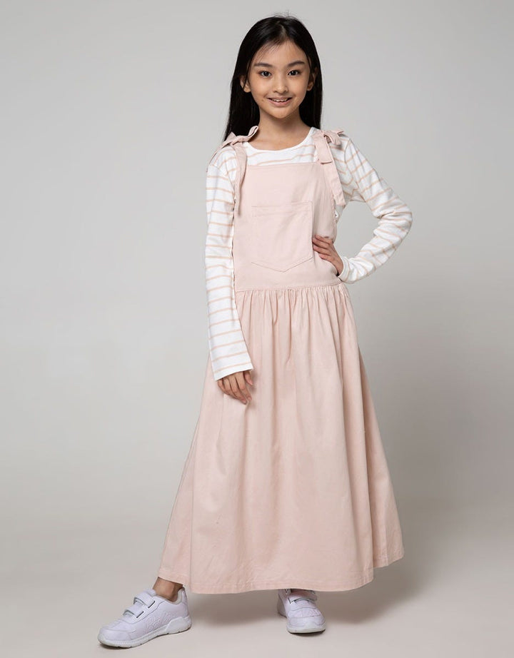 Nevada Kids Overall Midi Skirt With Long Sleeve Shirt 