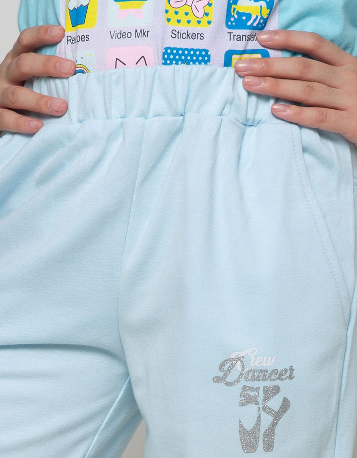 Nevada Kids Jogger Knit Matching Ballet