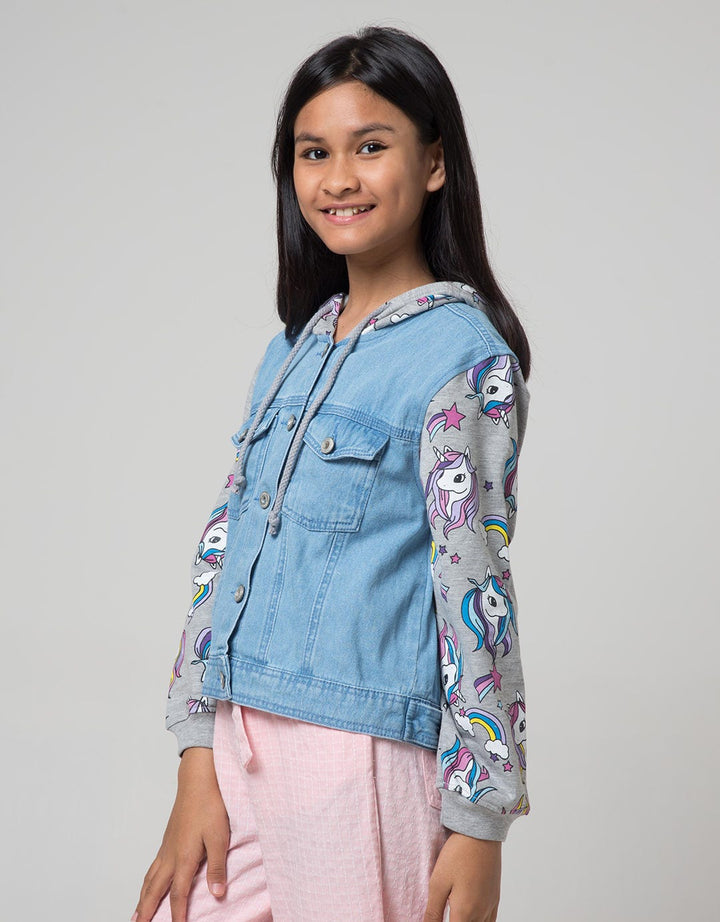 Aero Kids Denim Jacket Unicorn