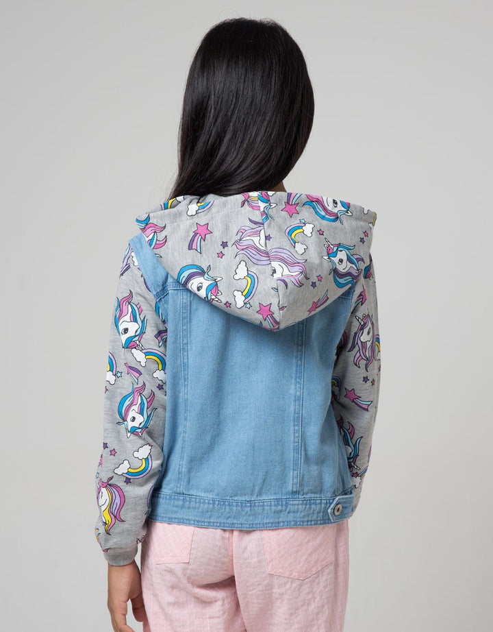 Aero Kids Denim Jacket Unicorn