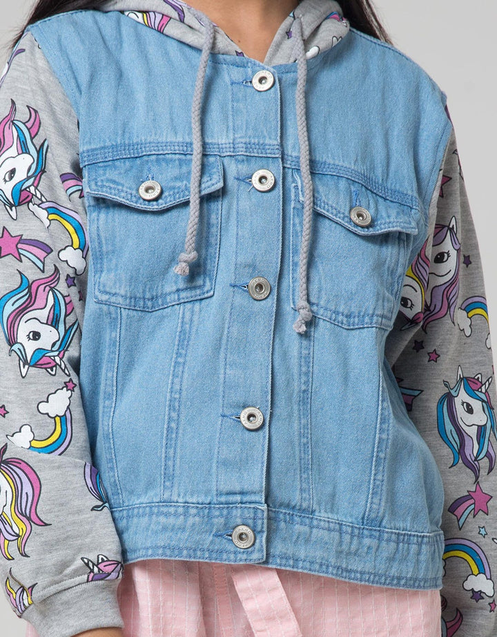 Aero Kids Denim Jacket Unicorn