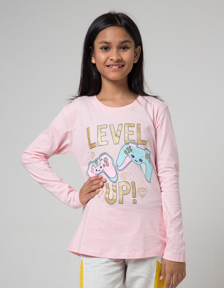 Aero Kids Long Sleeve T-Shirt Joystick Level Up