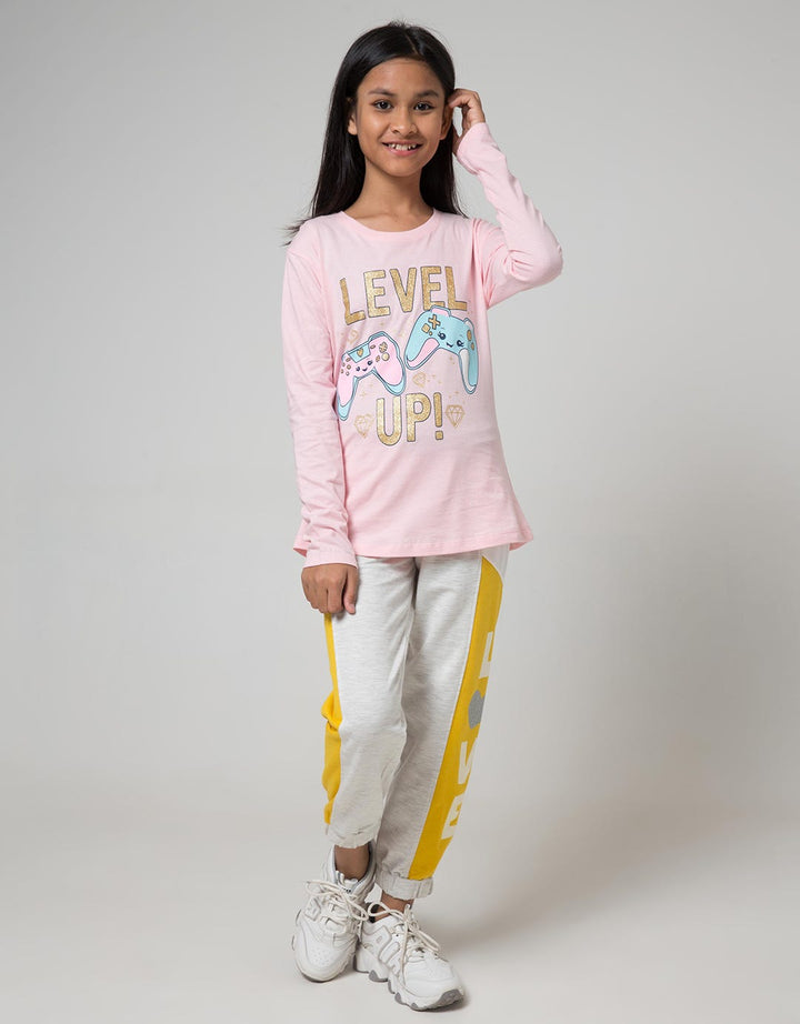 Aero Kids Long Sleeve T-Shirt Joystick Level Up