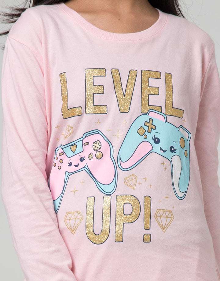Aero Kids Long Sleeve T-Shirt Joystick Level Up
