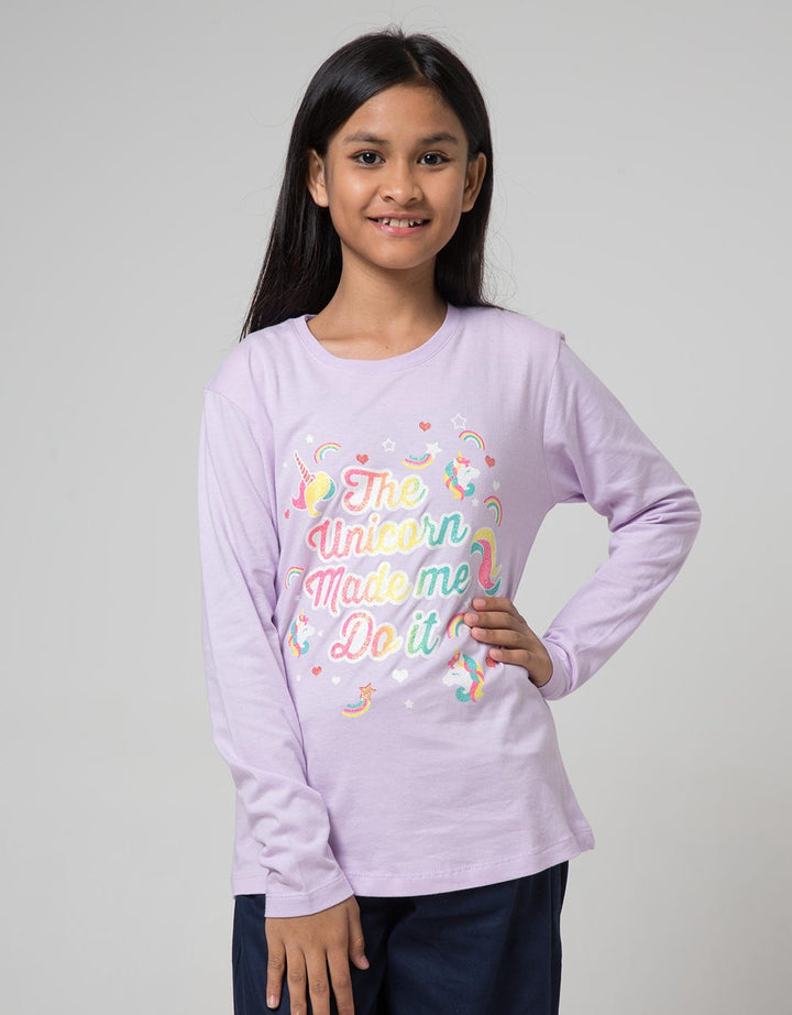 Aero Kids Long Sleeve T-Shirt Unicorn Made Me Do It