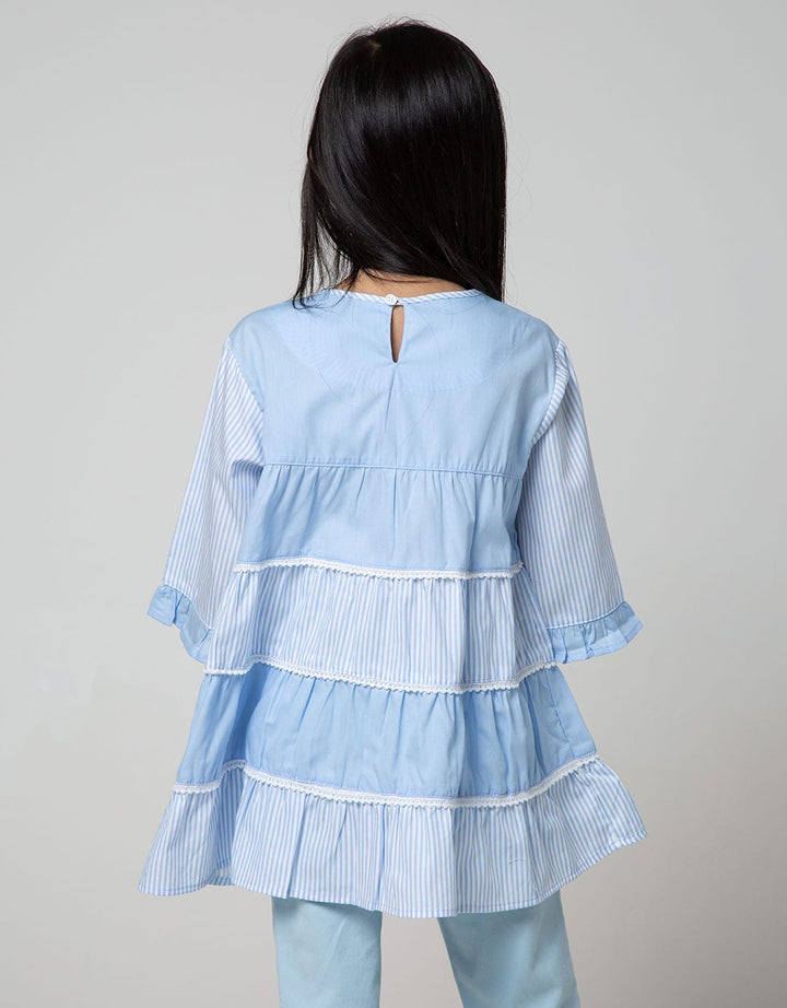 Disney Short Sleeve Midi Dress Minnie Stripe