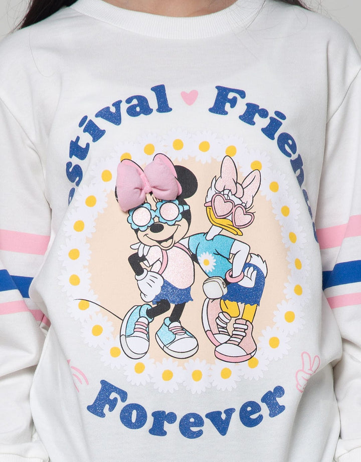Disney Sweatshirt  Minnie And Daisy
