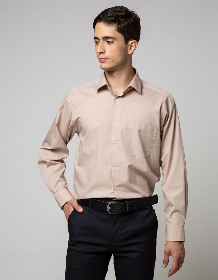 Alisan Long Sleeve Shirt 36 Solid Plat Sand