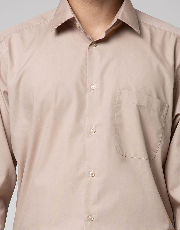 Alisan Long Sleeve Shirt 36 Solid Plat Sand