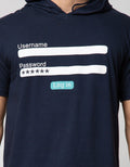 T Zone Short Sleeve T-Shirt Hoody Internet Login