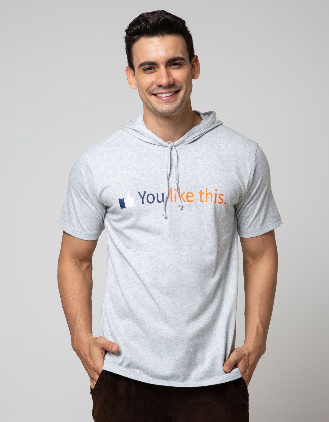 T Zone Short Sleeve T-Shirt Hoody Internet You Like This