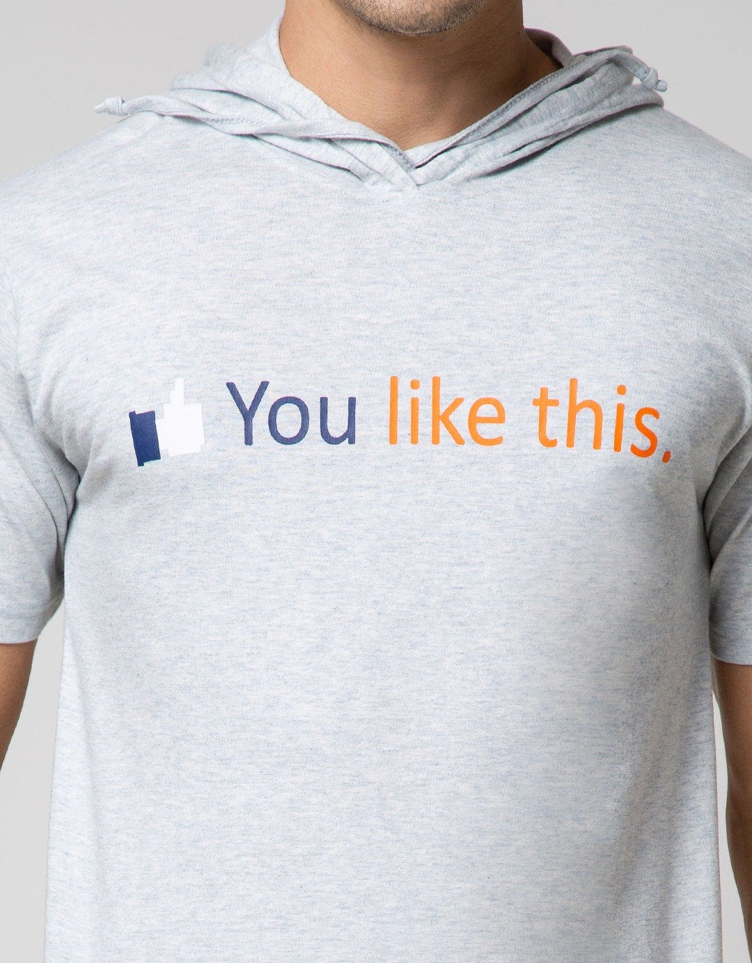 T Zone Short Sleeve T-Shirt Hoody Internet You Like This