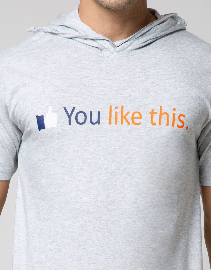 T Zone Short Sleeve T-Shirt Hoody Internet You Like This