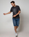 T Zone Short Sleeve T-Shirt Big Size Cyborg Theme Intelegensia
