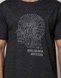 T Zone Short Sleeve T-Shirt Big Size Cyborg Theme Intelegensia