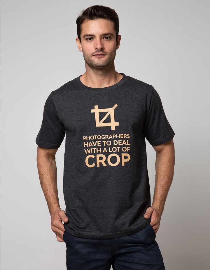T Zone Short Sleeve T-Shirt Big Size Photography Theme Cropping