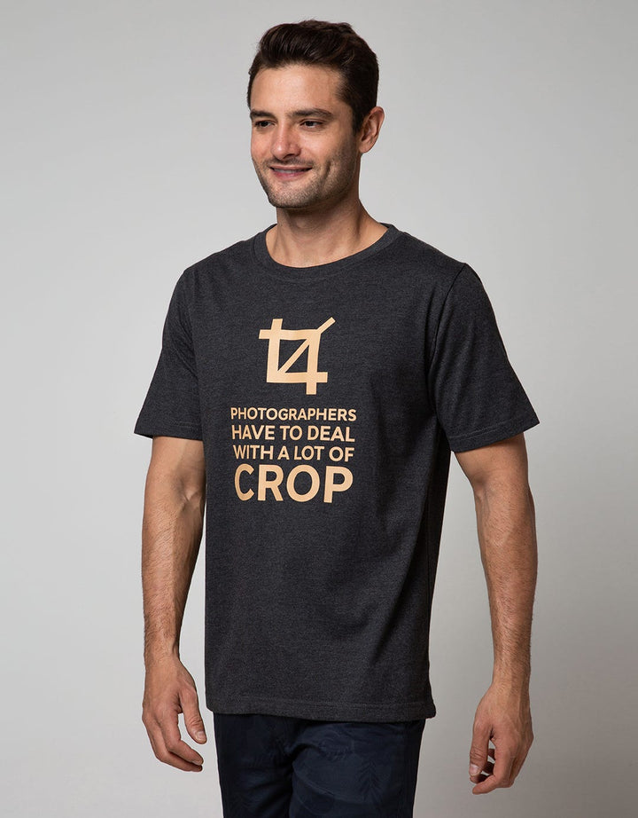 T Zone Short Sleeve T-Shirt Big Size Photography Theme Cropping