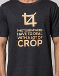 T Zone Short Sleeve T-Shirt Big Size Photography Theme Cropping