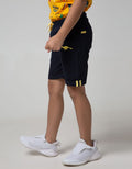 Little M Short Pants Woven Rib Bordir Dino Twilltape