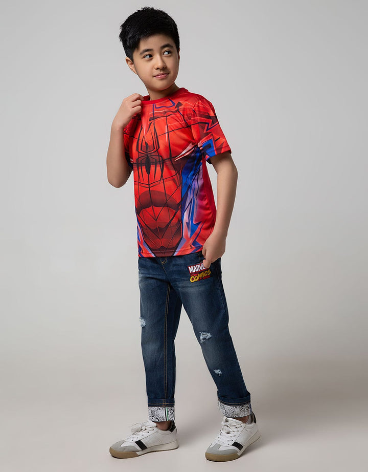 Marvel Spider-Man Costume Spider-Man Short Sleeve T-Shirt