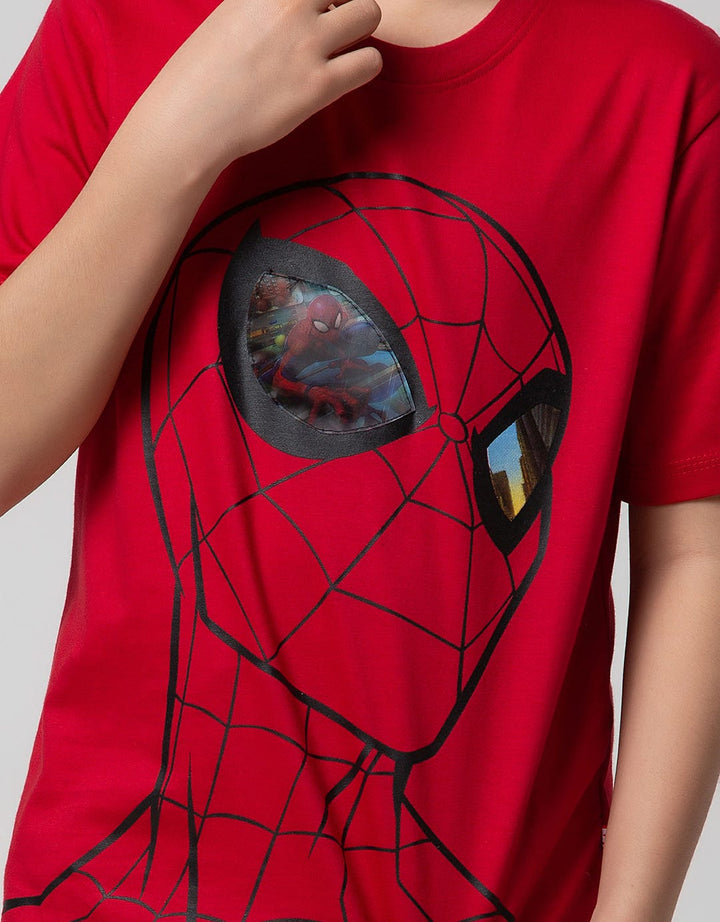 Marvel Spider-Man Half Body Eye Holo Short Sleeve T-Shirt