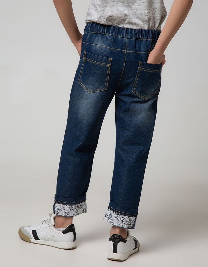 Marvel Comics Destroy Bottom Long Pants Denim