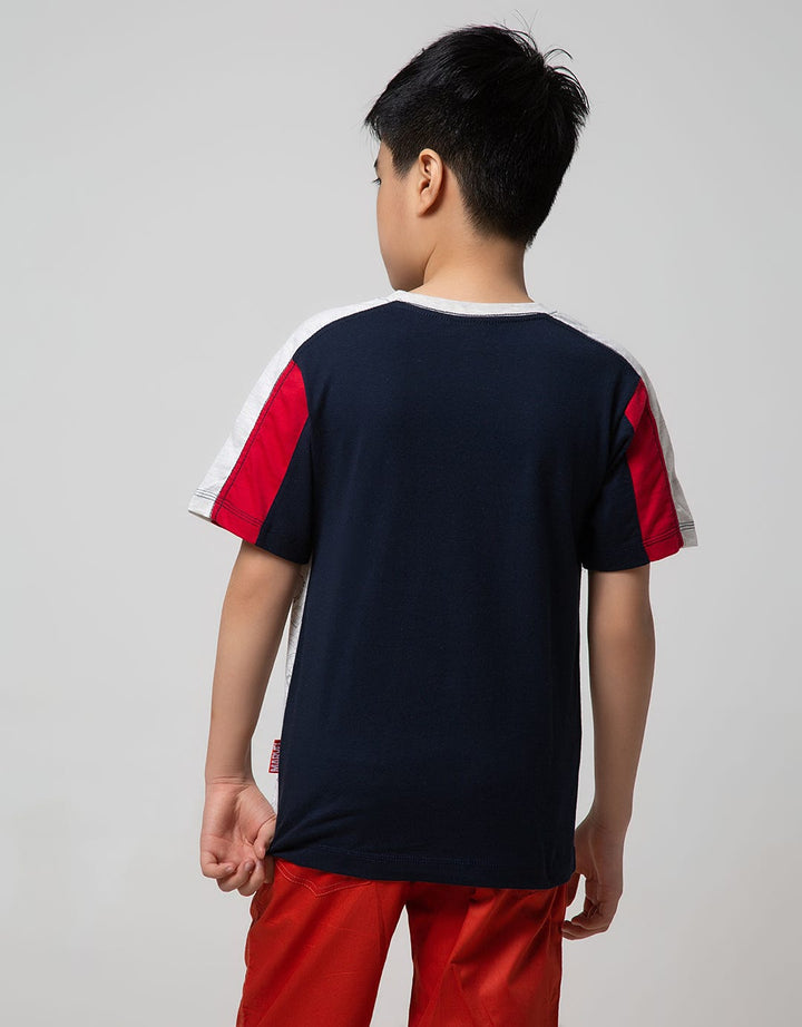 Marvel Spider-Man Combination Fullprint Cut Sewn Short Sleeve T-Shirt