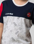 Marvel Spider-Man Combination Fullprint Cut Sewn Short Sleeve T-Shirt