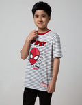 Marvel Spider-Man Salur Face Spidey Disk Short Sleeve T-Shirt