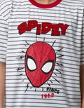 Marvel Spider-Man Salur Face Spidey Disk Short Sleeve T-Shirt