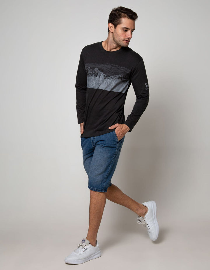 T Zone Long Sleeve T-Shirt Scenery Go Up