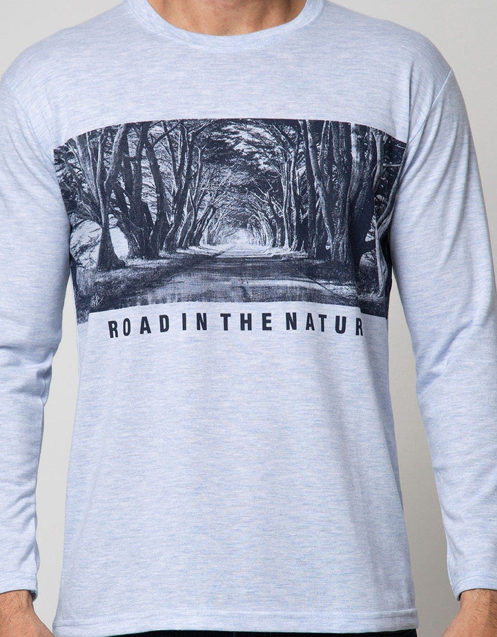 T Zone Long Sleeve T-Shirt Scenery Road