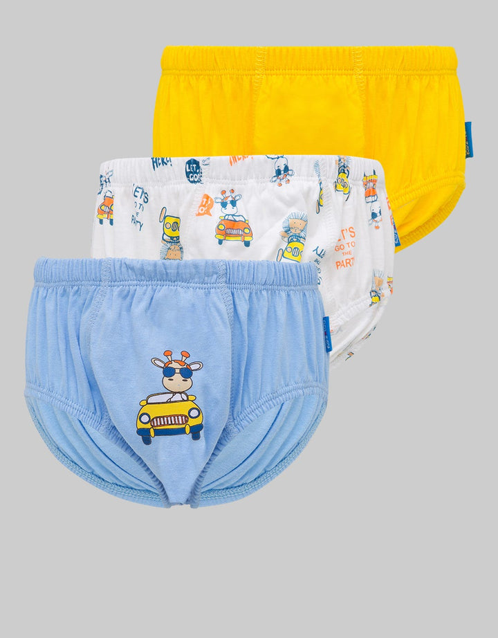 Kidz Too Brief Pack Of 3 Underwear Boys Lion
