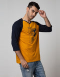 T Zone 3/4 Raglan T-Shirt Print Geometric Font