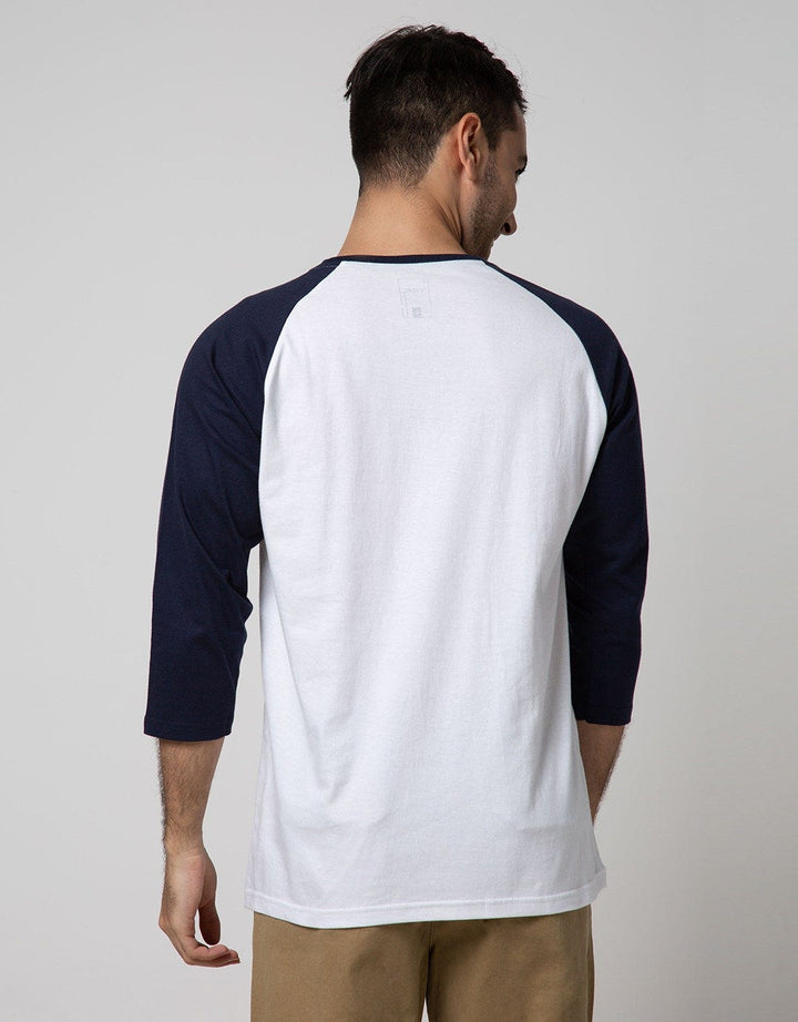 T Zone 3/4 Raglan T-Shirt Print Geometric Font