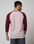 T Zone 3/4 Raglan T-Shirt Print Geometric Font