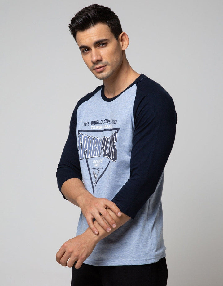T Zone 3/4 Raglan T-Shirt Print Spark Plugs