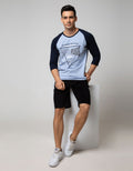 T Zone 3/4 Raglan T-Shirt Print Spark Plugs