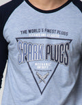 T Zone 3/4 Raglan T-Shirt Print Spark Plugs
